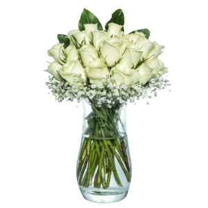 Vazoda 23 Beyaz Gül Aranjman